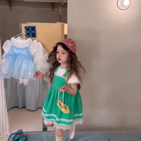 aiai/80. green one-piece 90-130