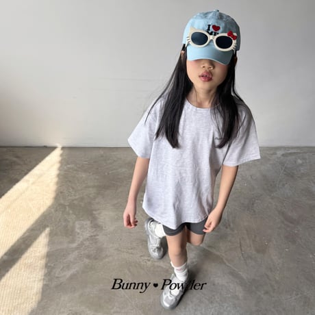 bunnypowder/86. bunny half t T-shirt 2XL-4XL