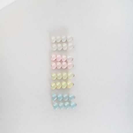 zanclover/50. glossy heart sissor pin FREE(2P_1SET)