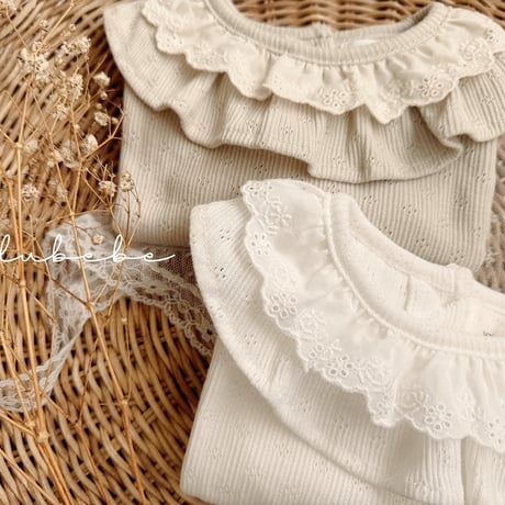 valubebe/82. ive lace fril T-shirt 6M-S