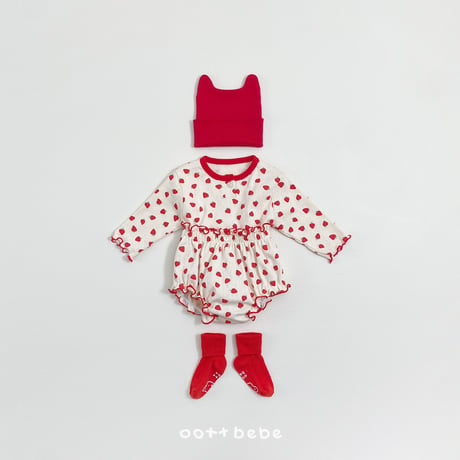 oottbebe/50. strawberry sand set bloomer S(0-6M)-M(6-12M)