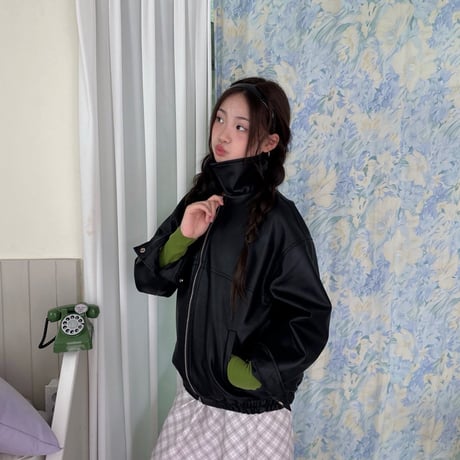 matilda/7. leather blouson 5-13