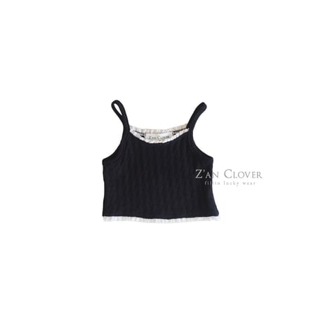 zanclover/156. punching lace sleeveless 3-11