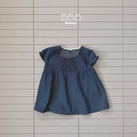 bellabambina/21. ray denim pin tuck one-piece XS-XL
