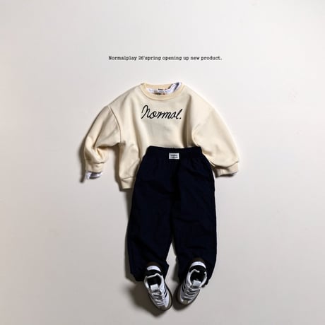 normalplay/39. wave embroidery man-to-man JS-JM