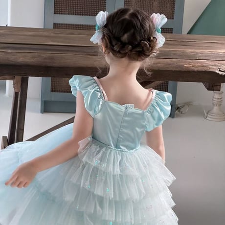 aiai/56. blue ferry tutu ( hairpin set ) one-piece 90-130