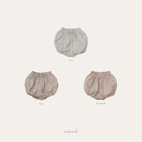 melmel/6. Check Short Bloomer XXS-S
