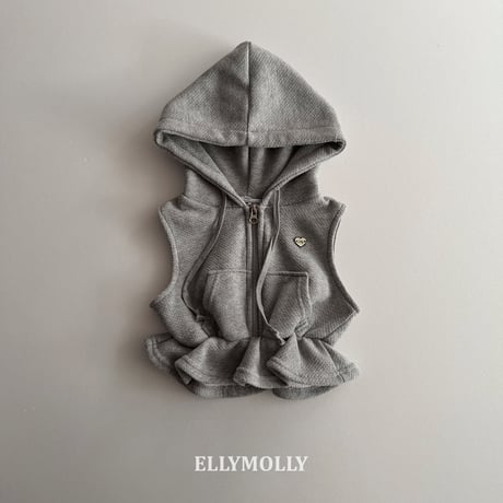 ellymolly/93. flare hood vest 5-11