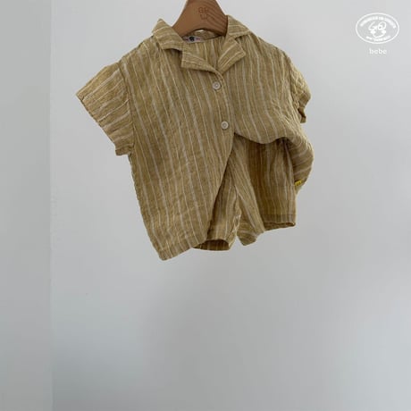 gou/146. B- linen half pants 2(6-12M)-3(12-18M)