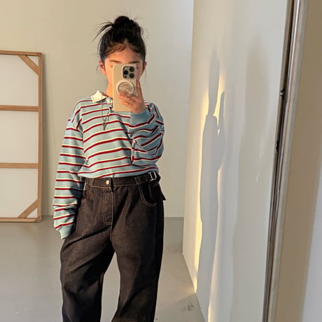comma/8. dan collar T-shirt 140-150