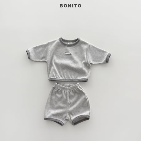 bonito/127. knit waffle set 6M-18M