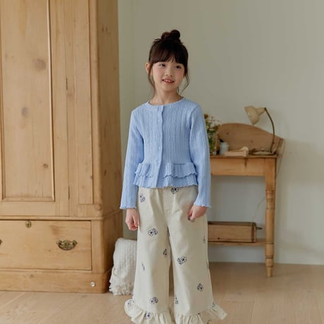 melikey/55. two two fril cardigan XS-XL