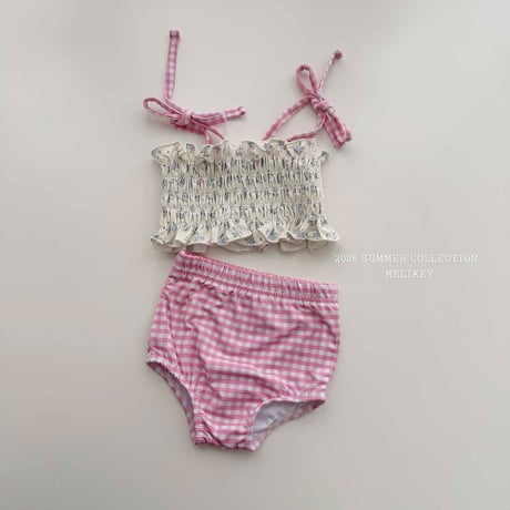 melikey/147. lilly check swim set S-JS