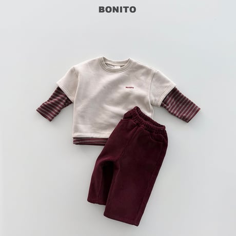 bonito/19. gimo half t rayerd T-shirt 12M-XL