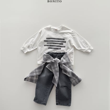 bonito/86. lettering sibori T-shirt 12M-XL