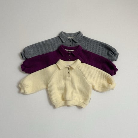 minirobe/28. boy collared sweatshirt S-XL