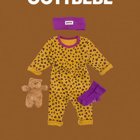 oottbebe/21. heart leopard inner wear XS(0-1Y)-XL(4-5Y)