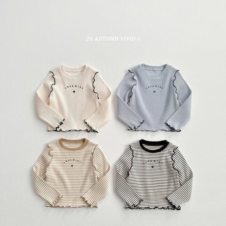 vividi/148. love nalrari T-shirt JS-JM
