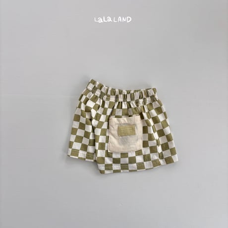 lalaland/4. checker board half pants XS-XL