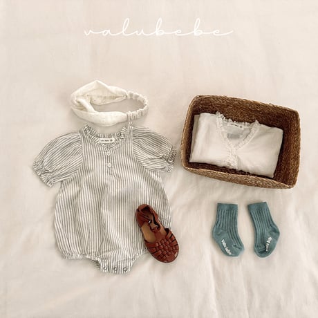 valubebe/39. rabi fril puff suit 6M-18M