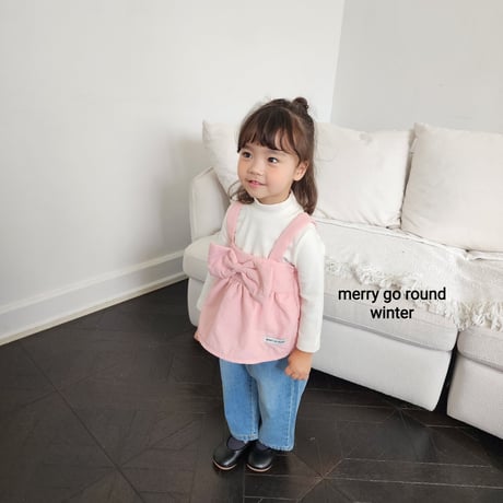 merrygoround/25. padding ribbon sleeveless XS-L