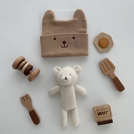 oottbebe/15. bear beanie FREE(3M-2Y)