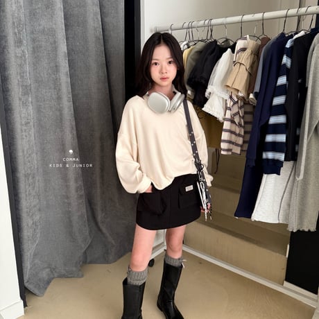comma/85. open T knit 110-130