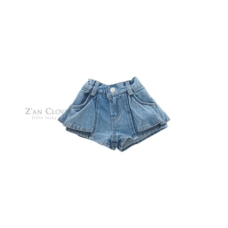 zanclover/32. flare shorts denim 13-19