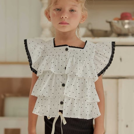 melikey/89. dot kangkang sleeveless blouse XS-XL