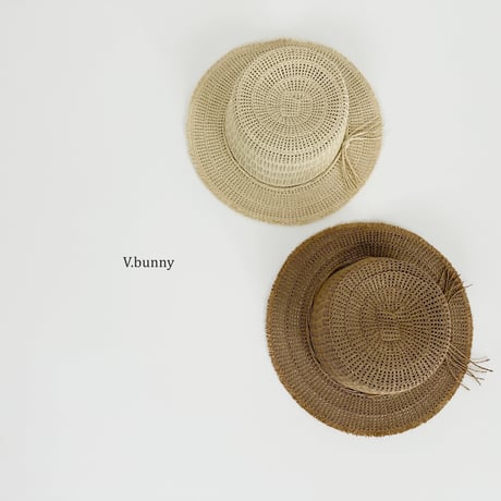 vbunny/66. raphia hat FREE(48-52CM)