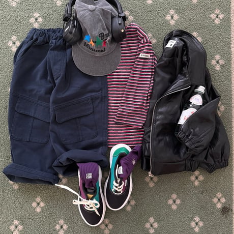 minimal/62. soft ledder jumper zipup JS-JM