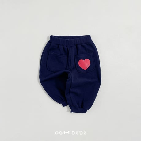 oottbebe/19. heart pocket pants XS(1-2Y)-XL(6-7Y)