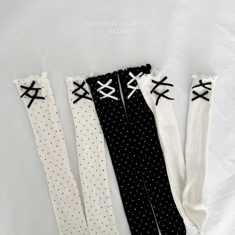 melikey/107. ribbon long socks FREE