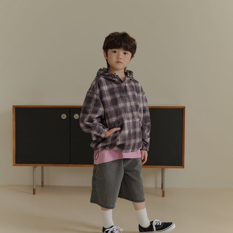 heydo/87. vintage check windbreaker S-XL