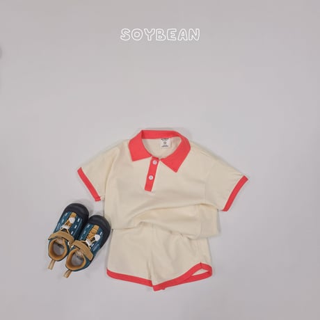 soybean/74. plan ) collar linger updown set XS-XL