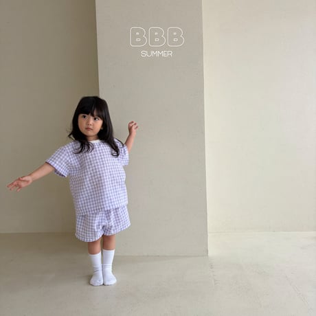 bellabambina/61. ( plan ) check two color set XS-XL