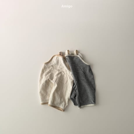 amigo/46. embo dot overalls  XS-XL