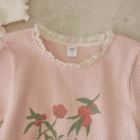 momoann/10. peach waffle T-shirt 5-13