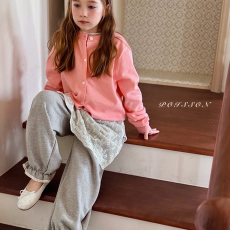 poisson/46. ribbon embroidery cardigan S-XL