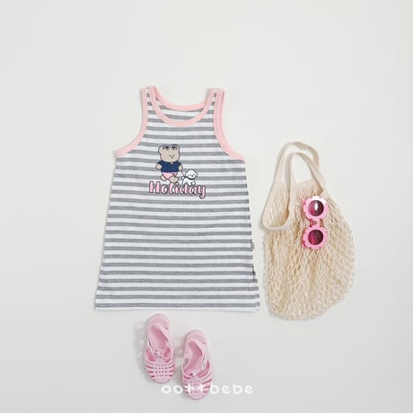 oottbebe/62. holly day sleeveless one-piece XS(1-2Y)-XL(6-7Y)