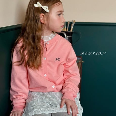 poisson/46. ribbon embroidery cardigan S-XL