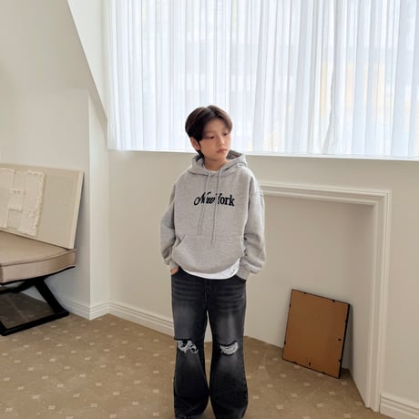 fromi/57. New York Embroidery Hoodie? S-XL