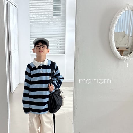 mamami/29. day rugby collar T-shirt JS-JL