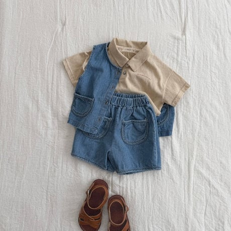 amigo/17. round denim pants XS-XL