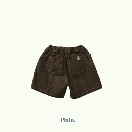 plain/44. stitch bermuda pants XS-XL