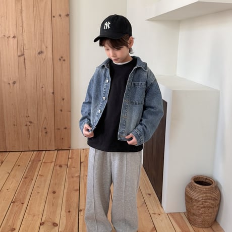 fromi/20. pin tuck wide jogger pants JS-JL