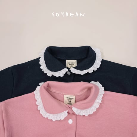 soybean/119. collar fril updown set XS-XL