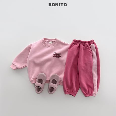 bonito/74. side two color jogger pants 12M-XL