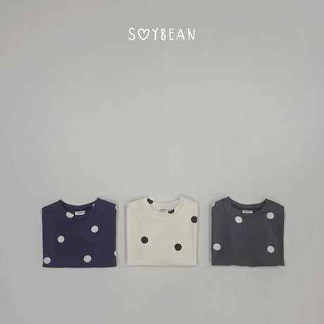 soybean/56. plan ) dot big box T-shirt JS-JM