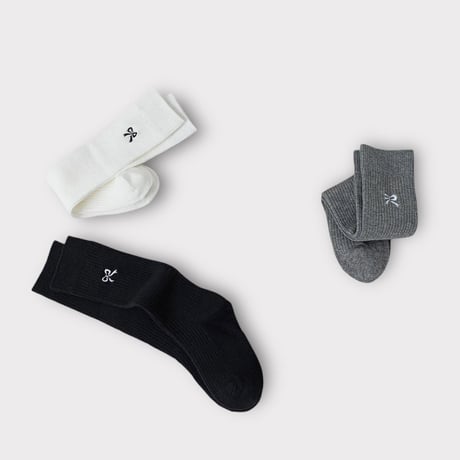 dudie/38. ribbon three knee socks set M(150-180)-XL(200-230)